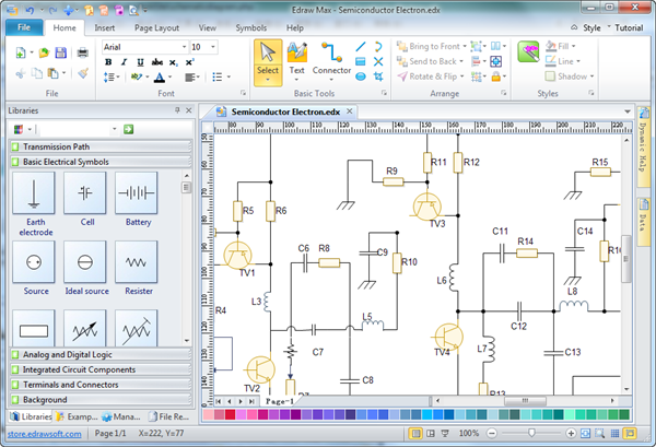 electric circuit diagram maker online